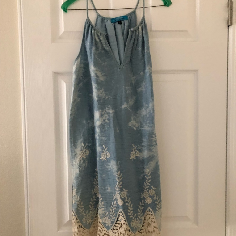 Jean and lace sun dress